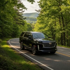 Luxury black truck rental in Atlanta