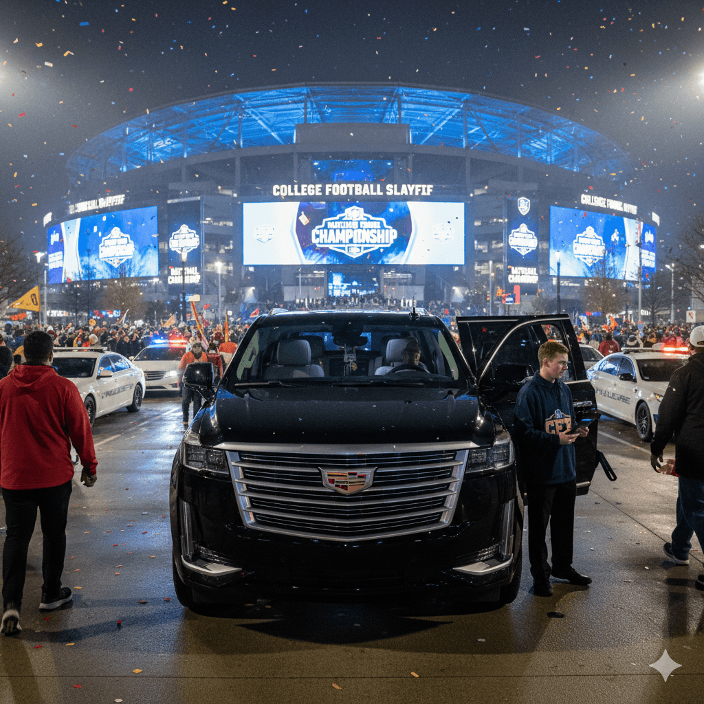 Atlanta game day transportation service to Mercedes-Benz Stadium