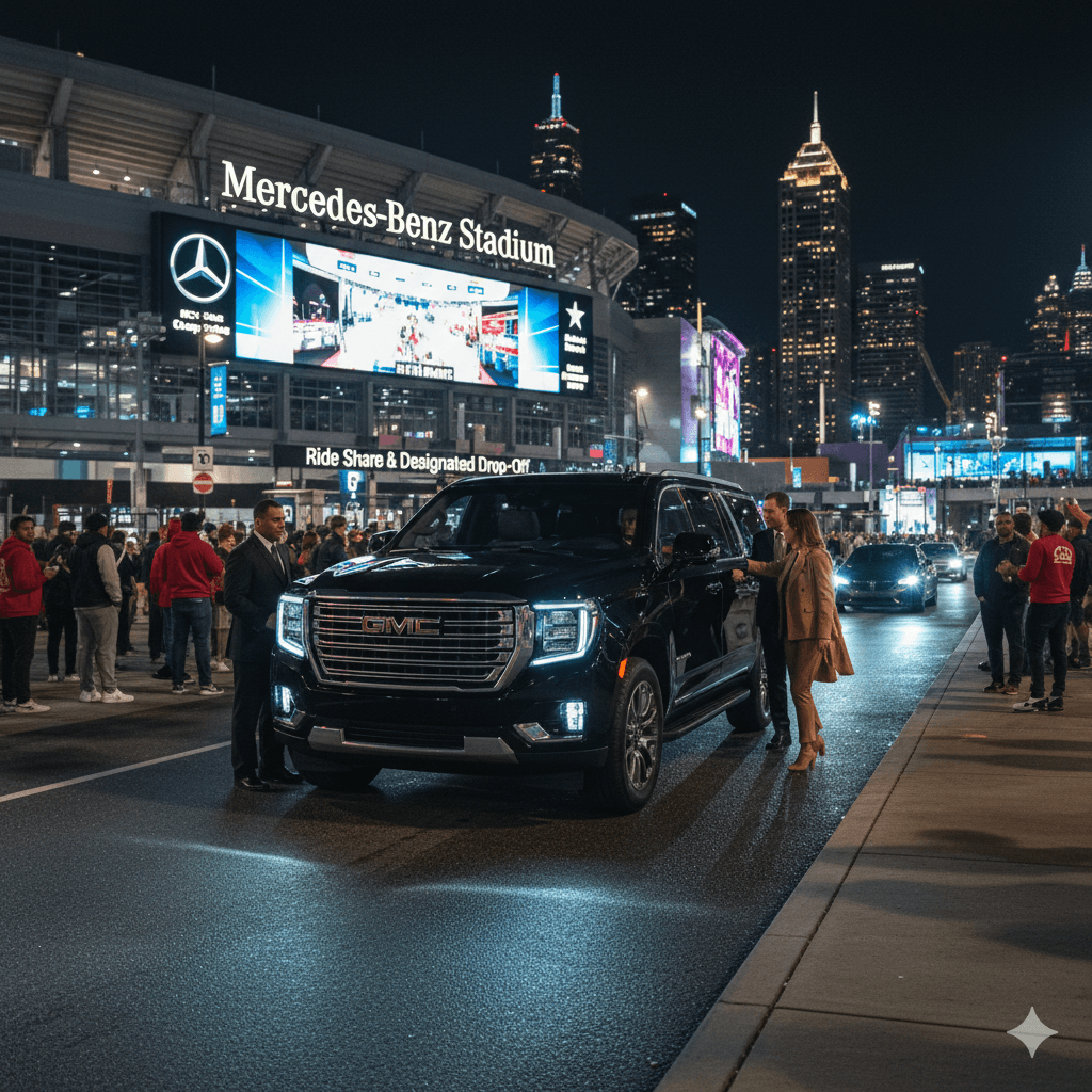 Mercedes-Benz Stadium Atlanta limo and black car service