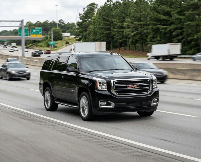 Black SUV transfers to ATL