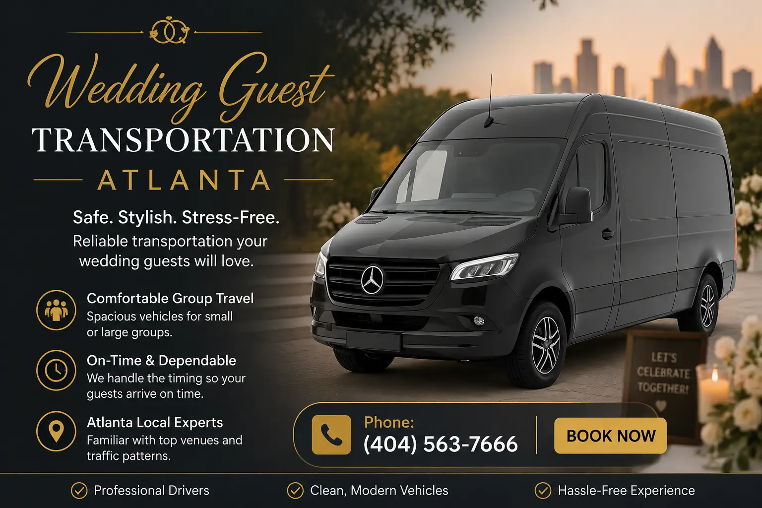 Wedding guest transportation Atlanta